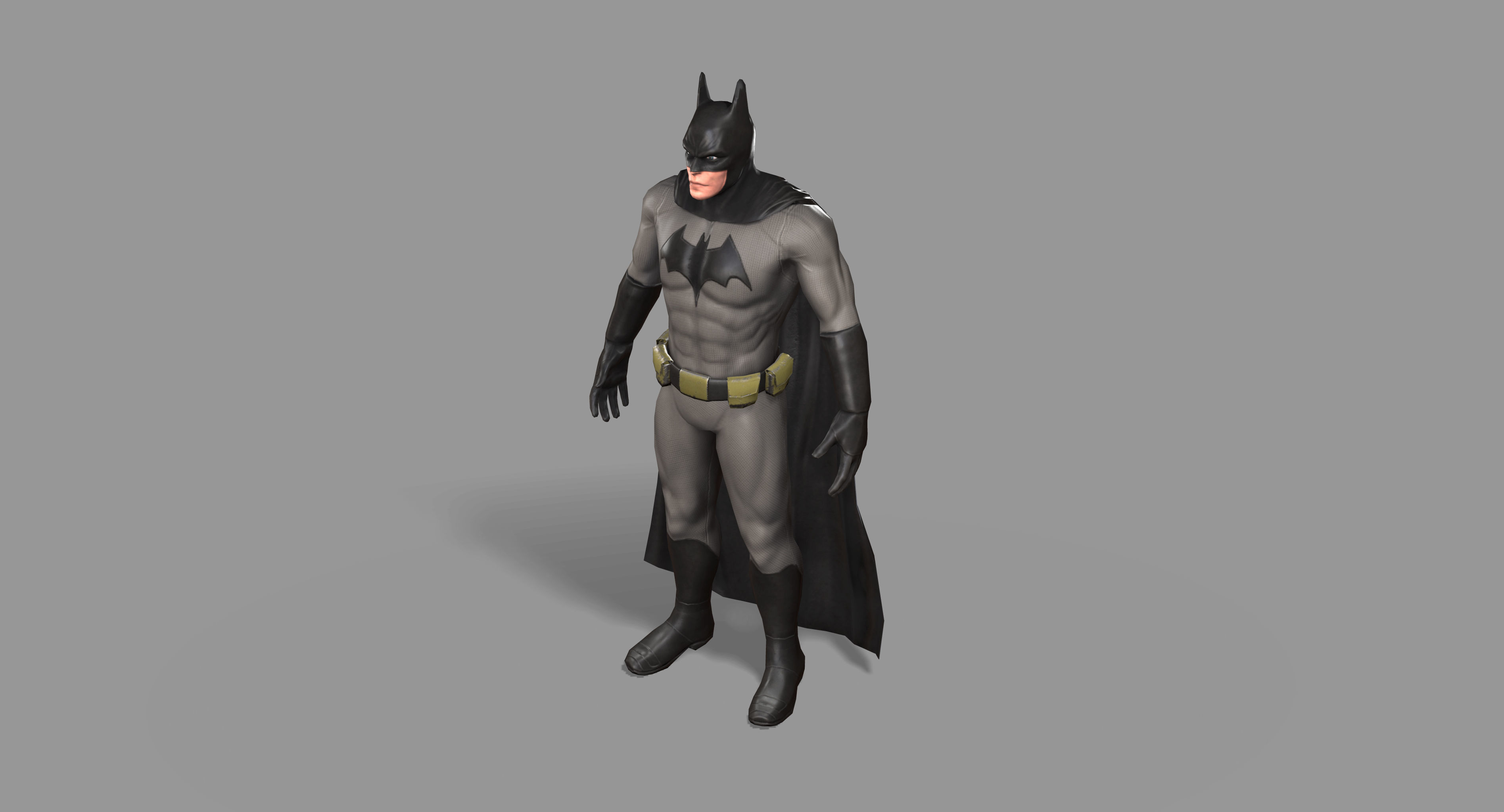 Batman Superhero Low-poly 3D model_16