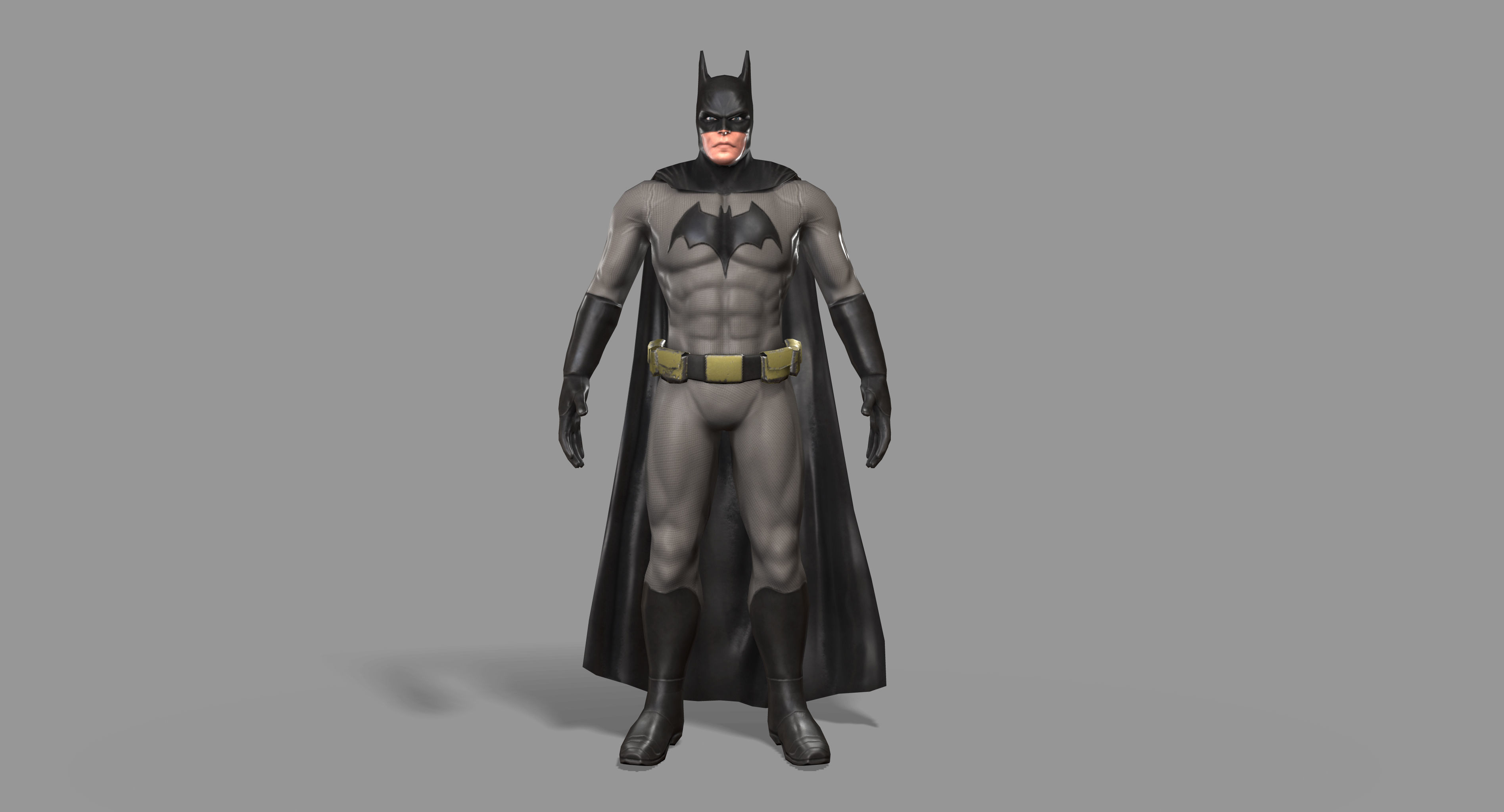 Batman Superhero Low-poly 3D model_9