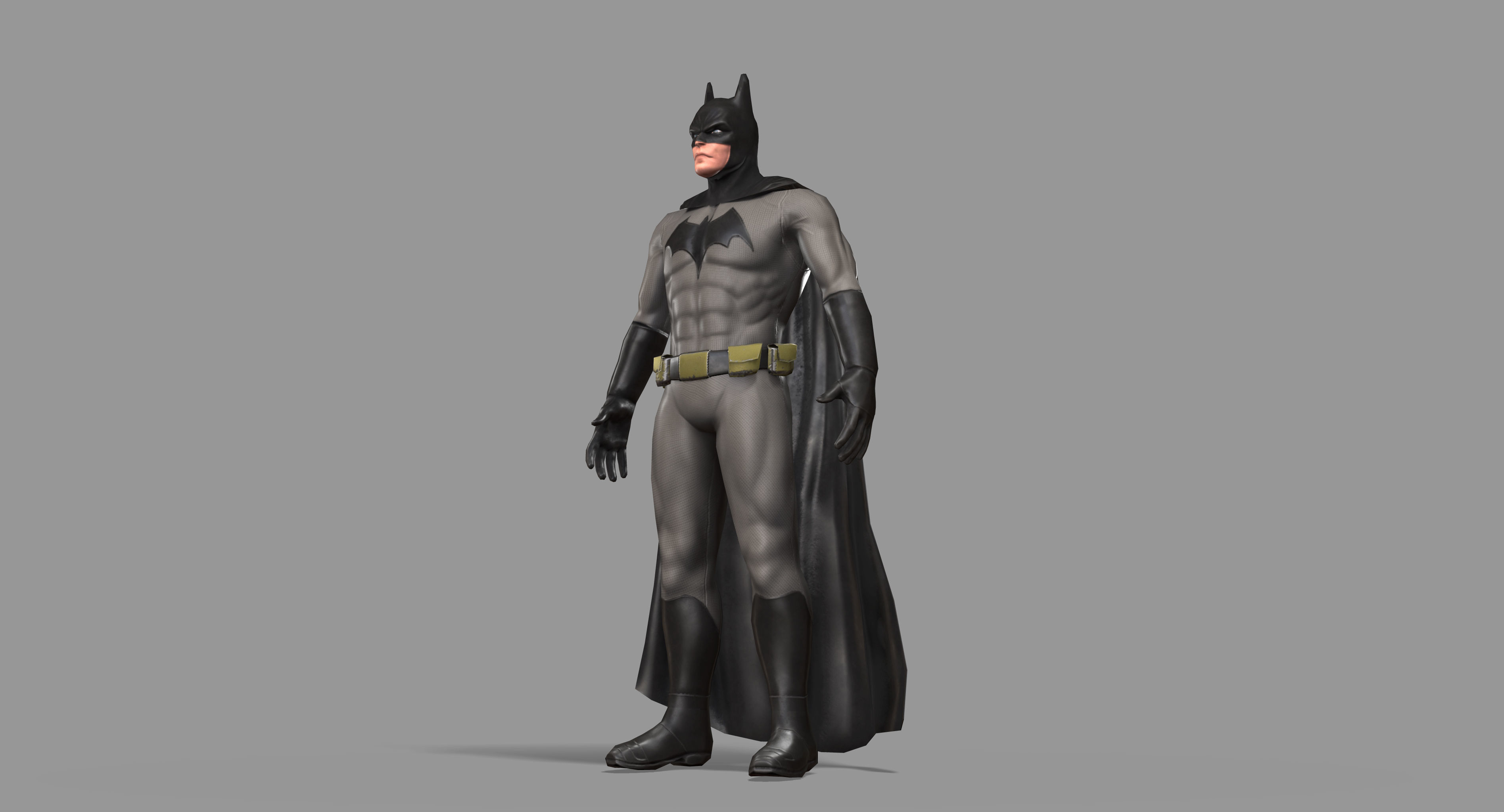 Batman Superhero Low-poly 3D model_23