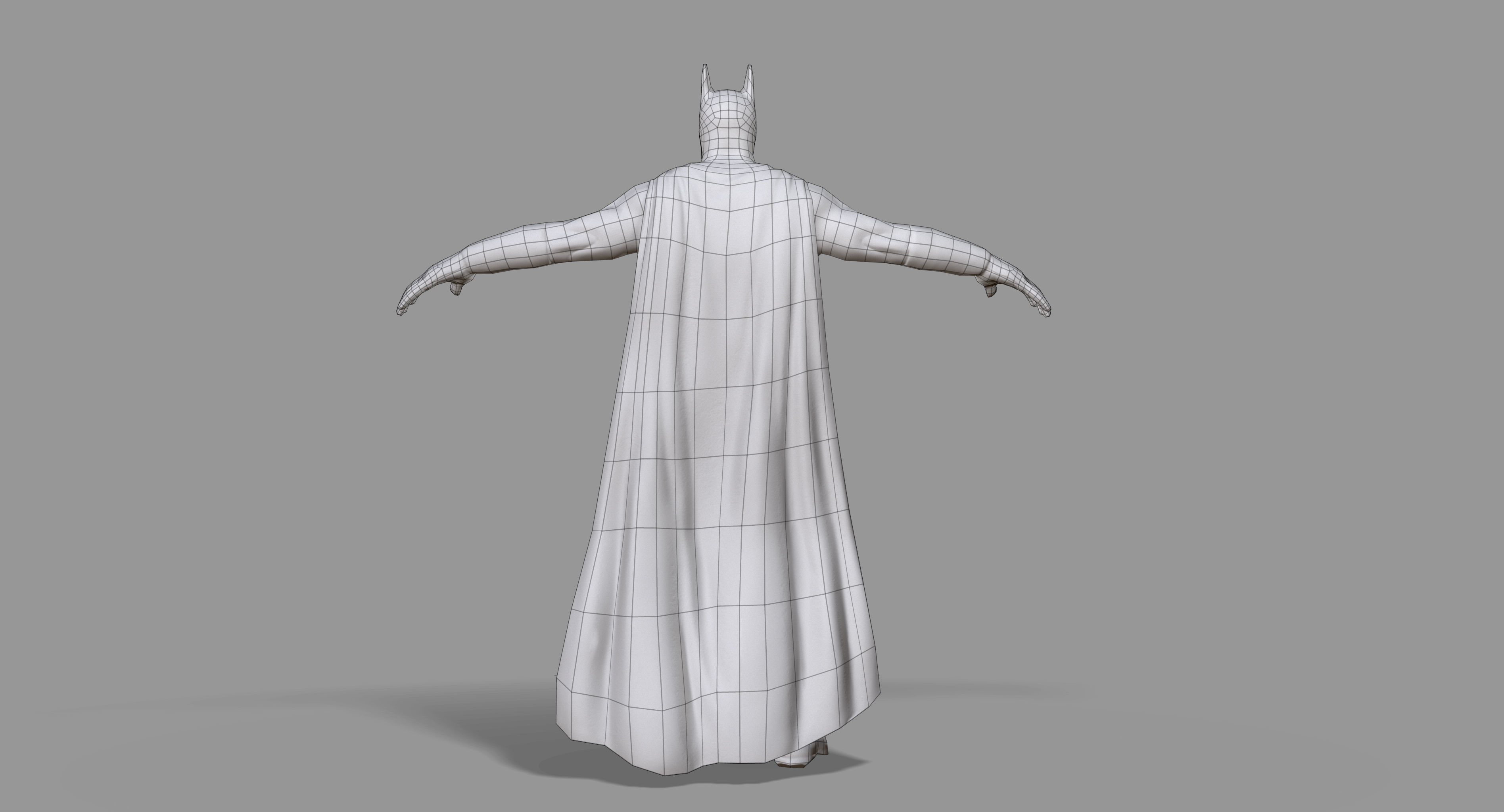 Batman Superhero Low-poly 3D model_26