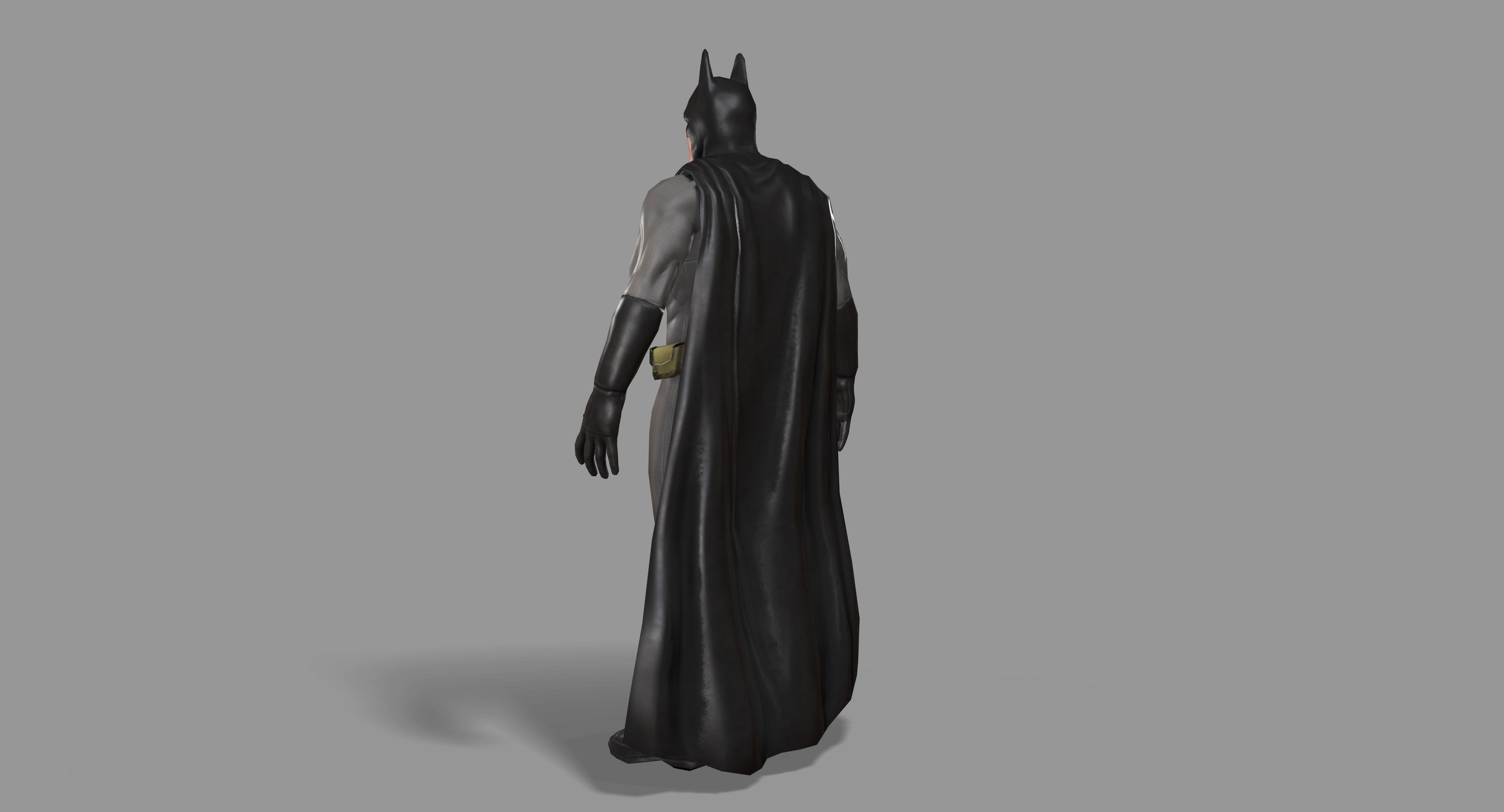 Batman Superhero Low-poly 3D model_6