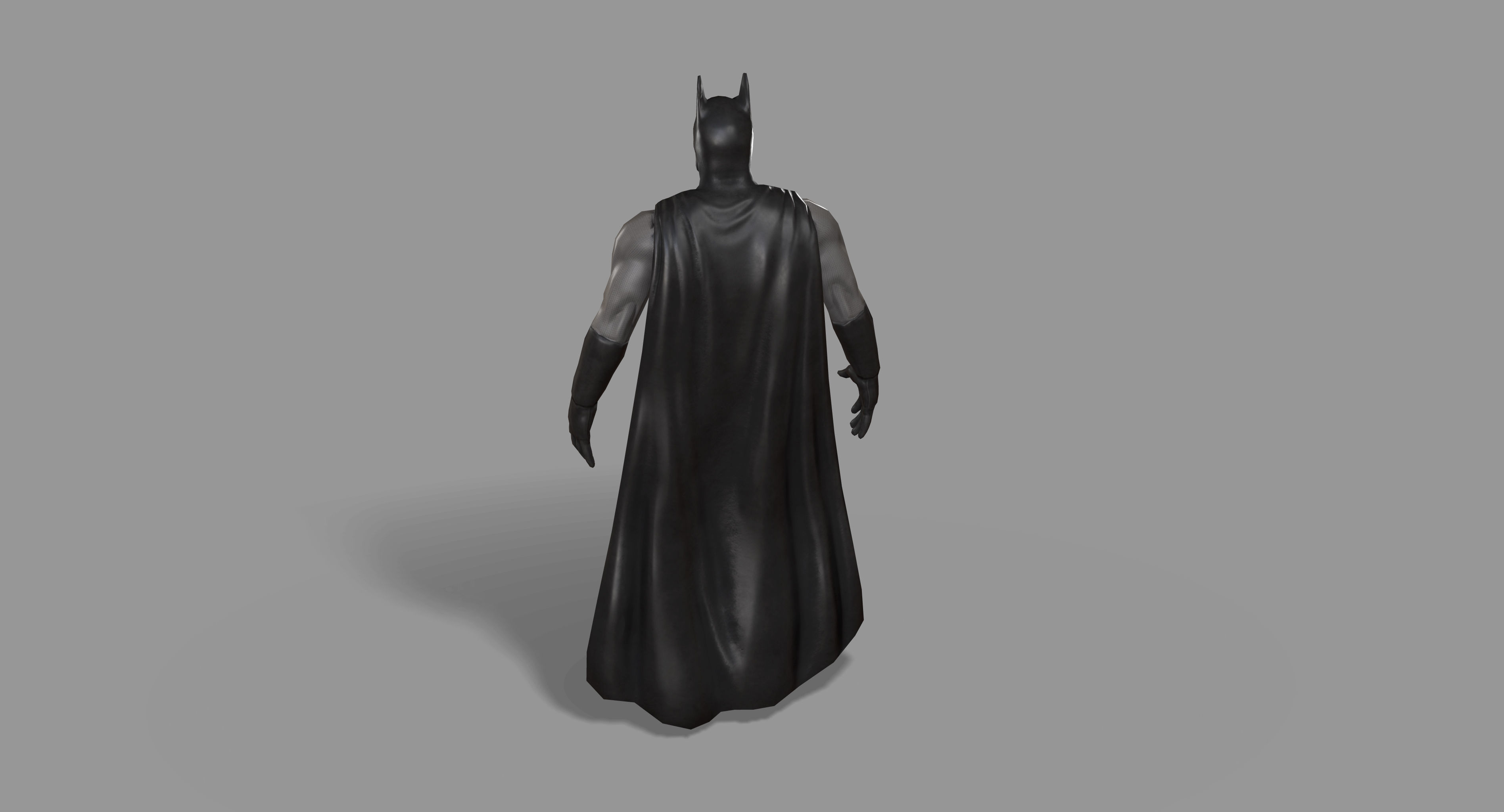Batman Superhero Low-poly 3D model_14