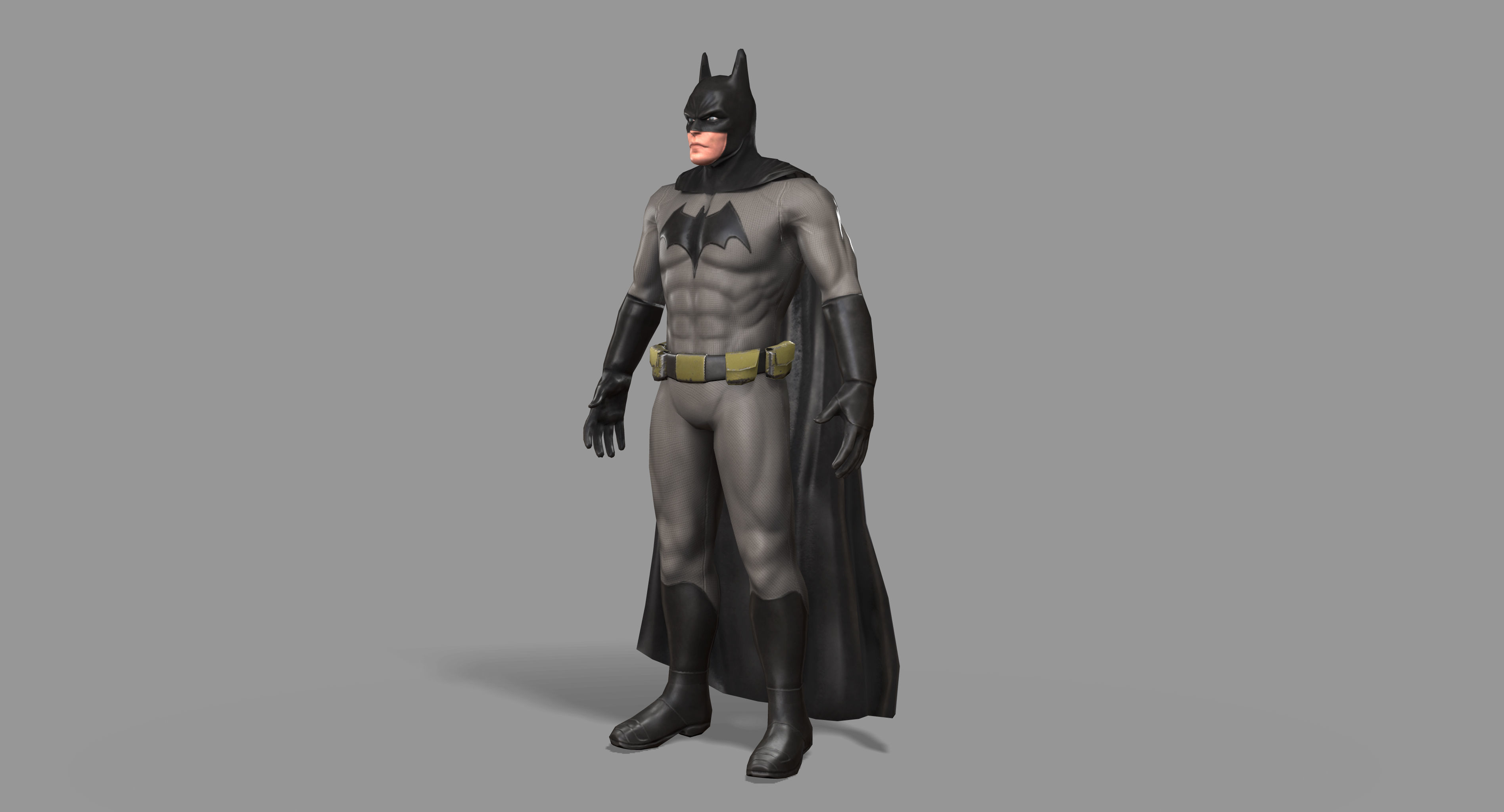 Batman Superhero Low-poly 3D model_8