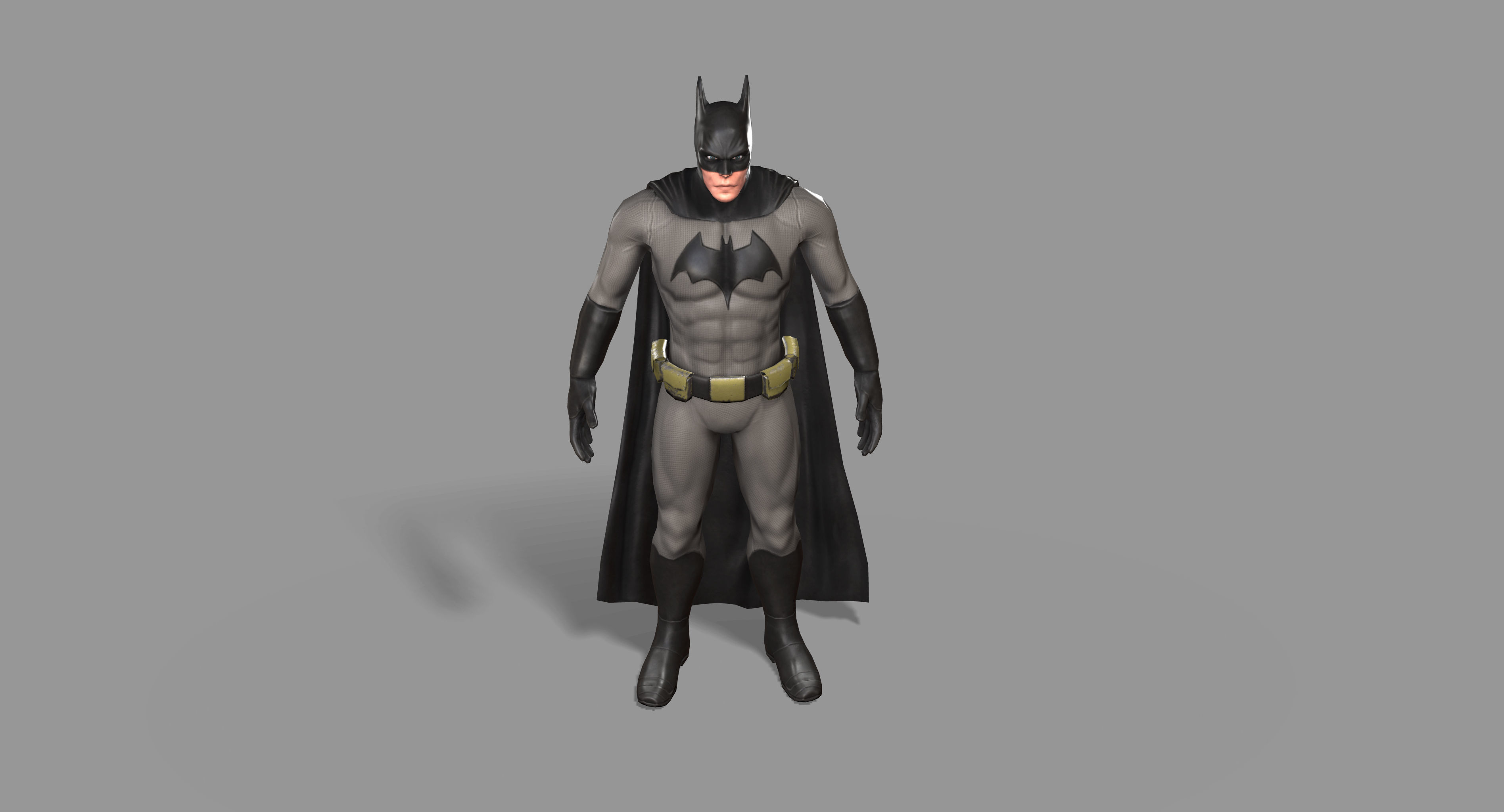 Batman Superhero Low-poly 3D model_10