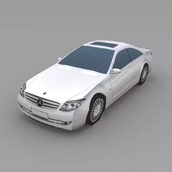 Mercedes CL 600 Low-poly 3D model