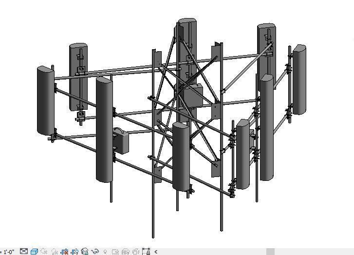 ANTENNA TOWER REVIT FAMILY 2016 3D model_1