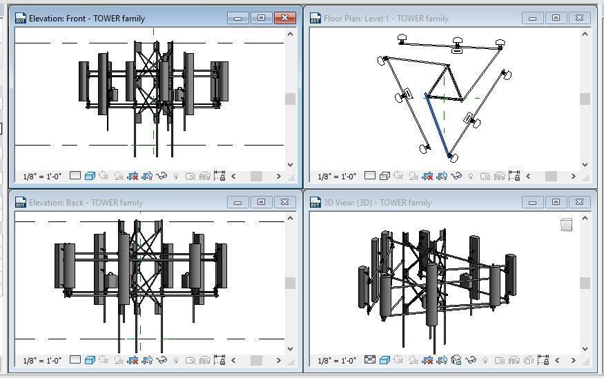 ANTENNA TOWER REVIT FAMILY 2016 3D model_4