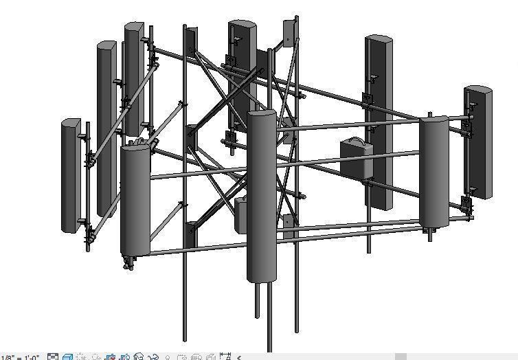 ANTENNA TOWER REVIT FAMILY 2016 3D model_2