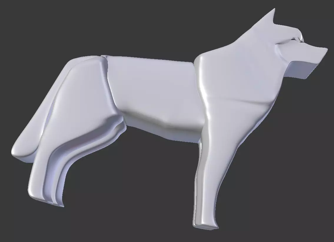 Husky metal bracket Free low-poly 3D model_0