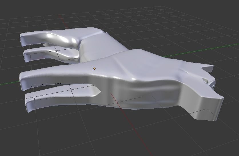 Husky metal bracket Free low-poly 3D model_3