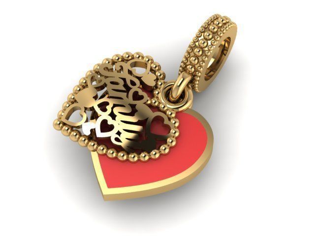 charm hanger series  3D print model_1