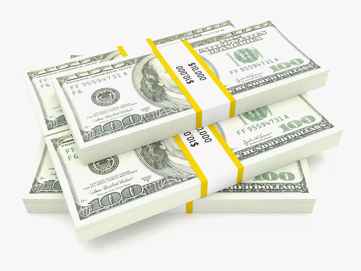 Bank Collection - 100 Dollar Bill Pack 3D model_0