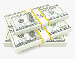 3d dollar bill money cgtrader