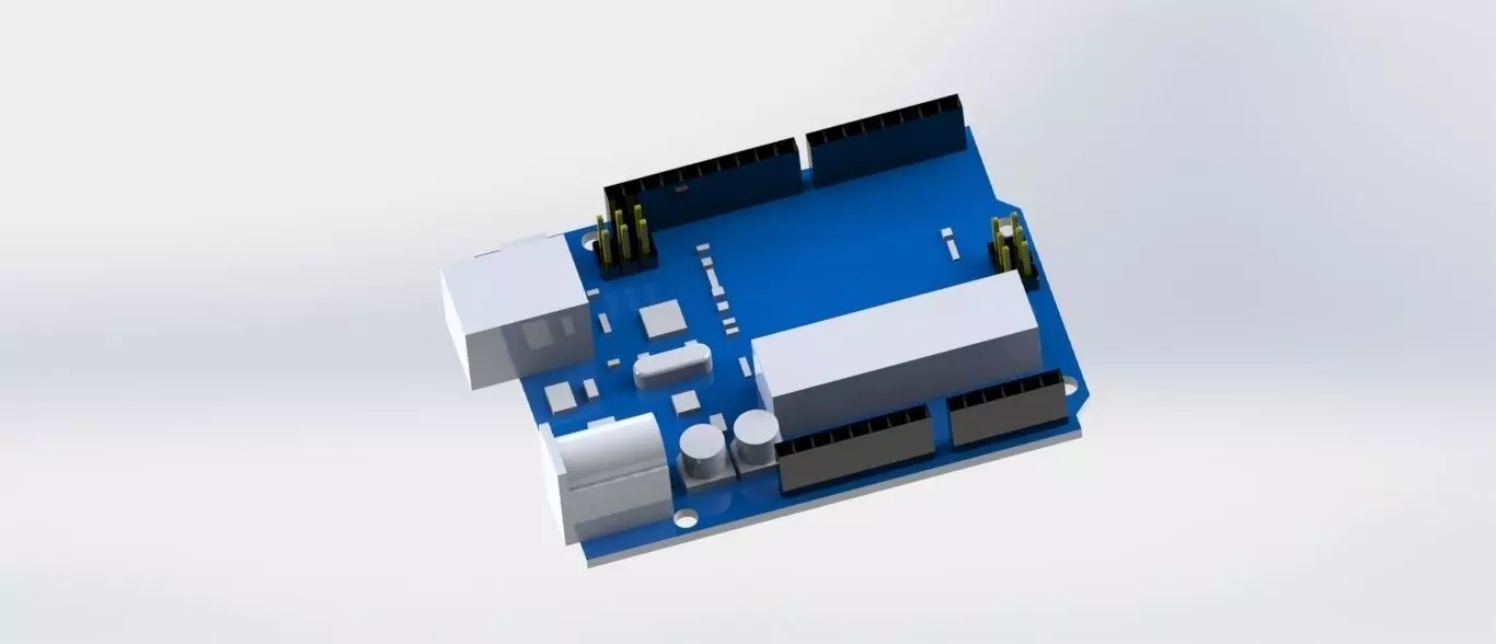 Arduino board Free 3D model_0