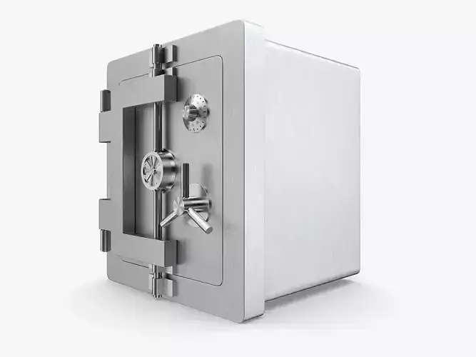 Bank Collection - Steel Bank Safe 3D model