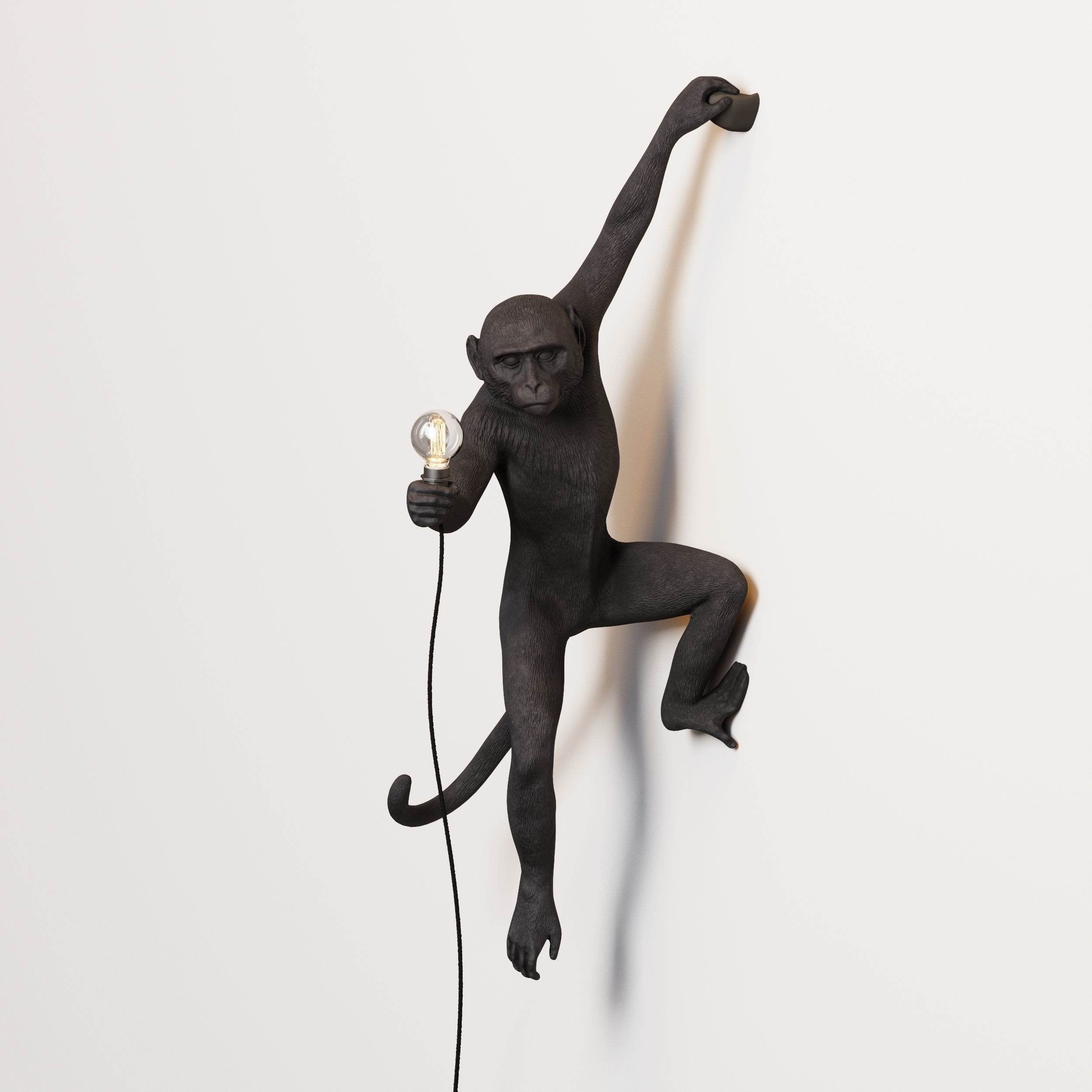 The Monkey Lamp Hanging Left Version  Low and High poly Low-poly 3D model_24