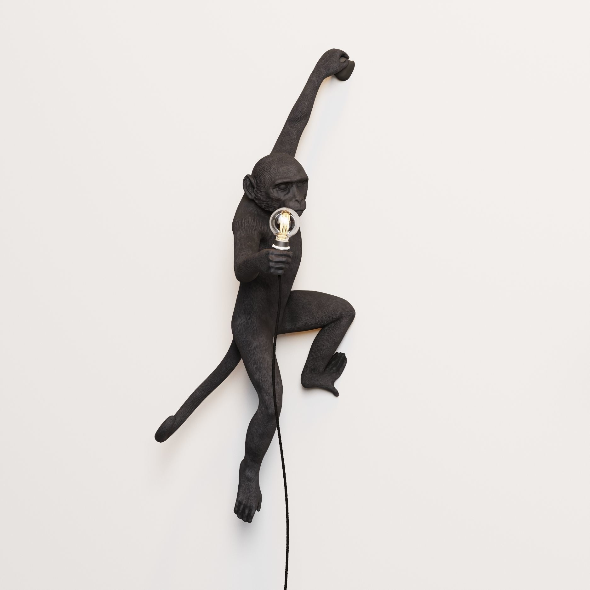 The Monkey Lamp Hanging Left Version  Low and High poly Low-poly 3D model_23