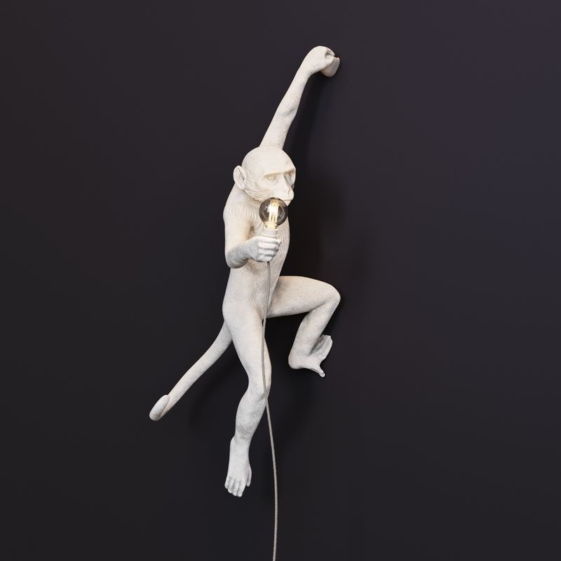 The Monkey Lamp Hanging Left Version  Low and High poly Low-poly 3D model_21