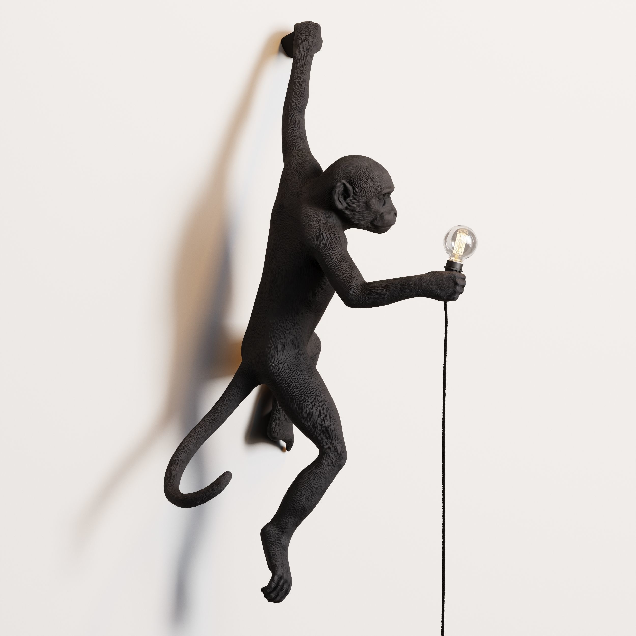 The Monkey Lamp Hanging Left Version  Low and High poly Low-poly 3D model_26
