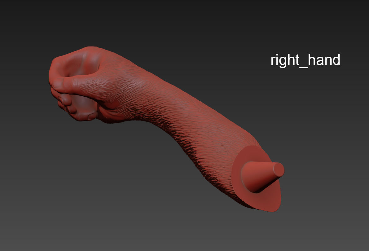 The Monkey Lamp Hanging Left Version  Low and High poly Low-poly 3D model_14