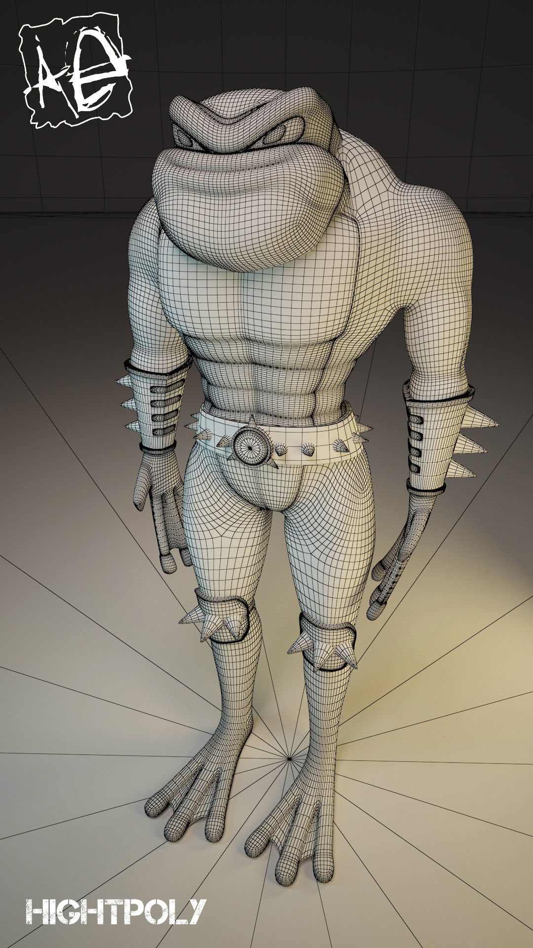 Battletoads frog 3D print model_5