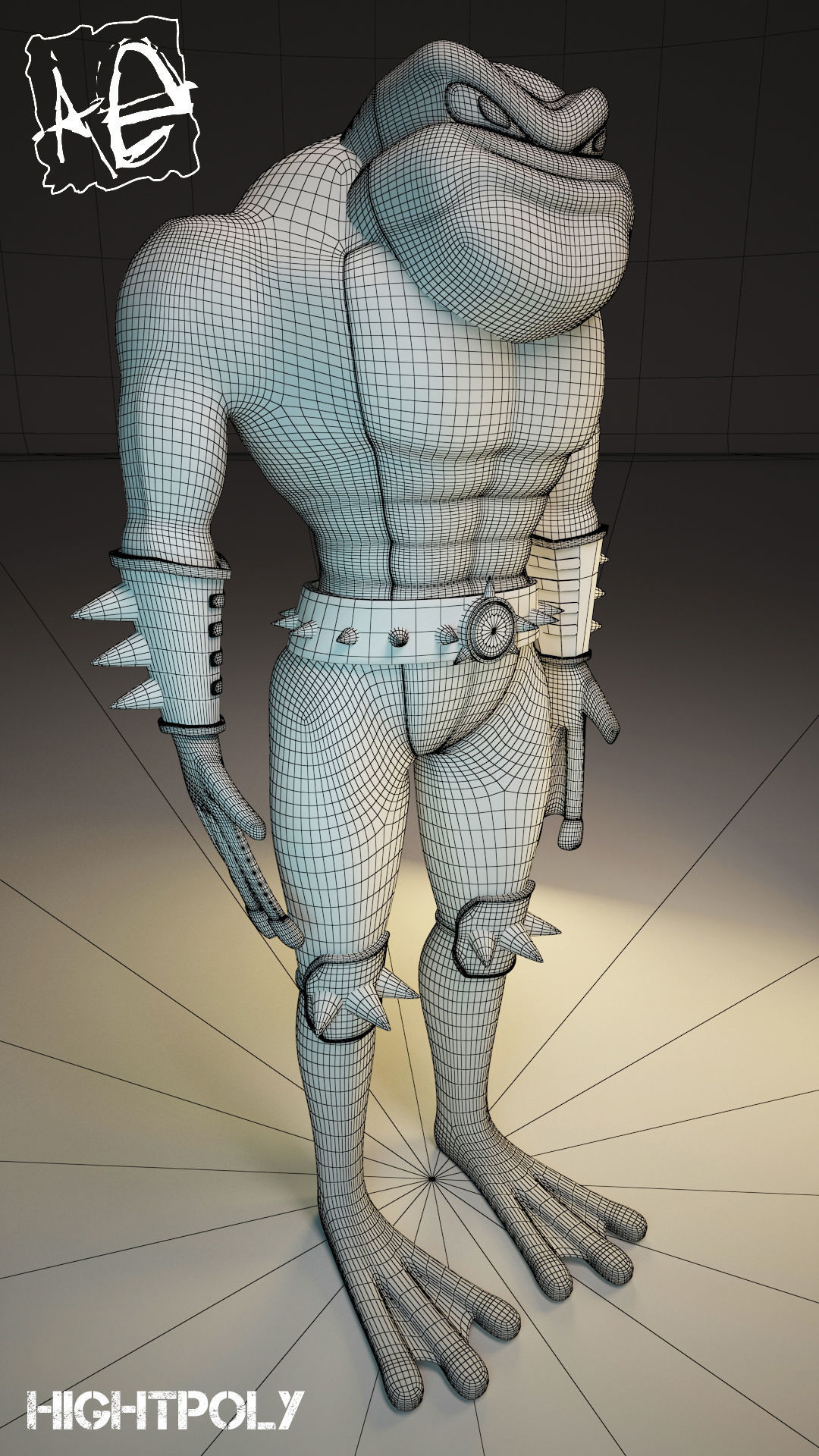 Battletoads frog 3D print model_2