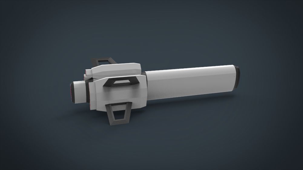 Galaxy SpaceShip Low-poly 3D model_24