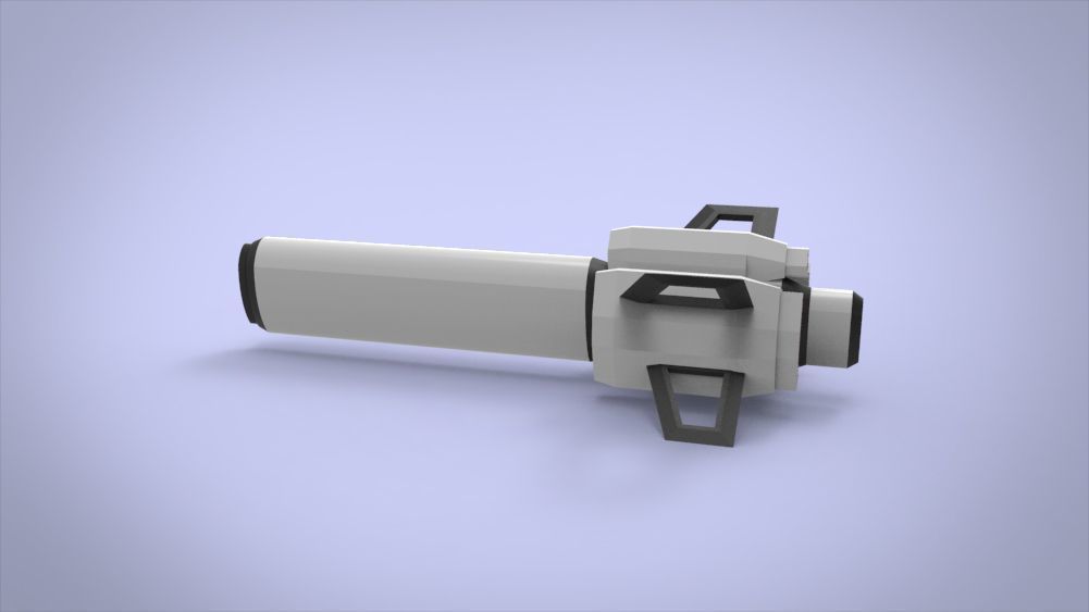 Galaxy SpaceShip Low-poly 3D model_9