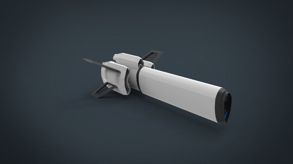 Galaxy SpaceShip Low-poly 3D model_25
