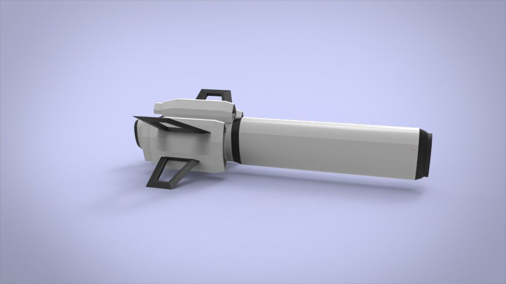 Galaxy SpaceShip Low-poly 3D model_11