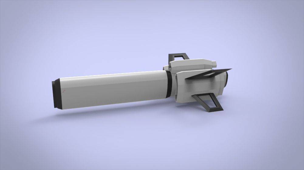 Galaxy SpaceShip Low-poly 3D model_4