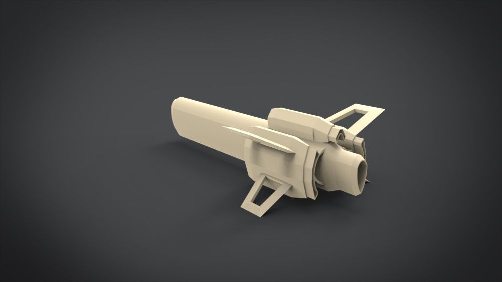 Galaxy SpaceShip Low-poly 3D model_20