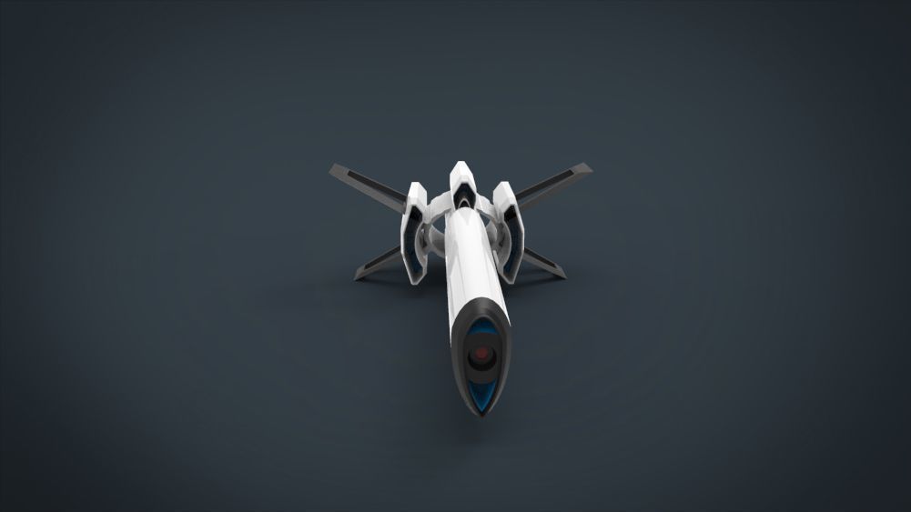 Galaxy SpaceShip Low-poly 3D model_27