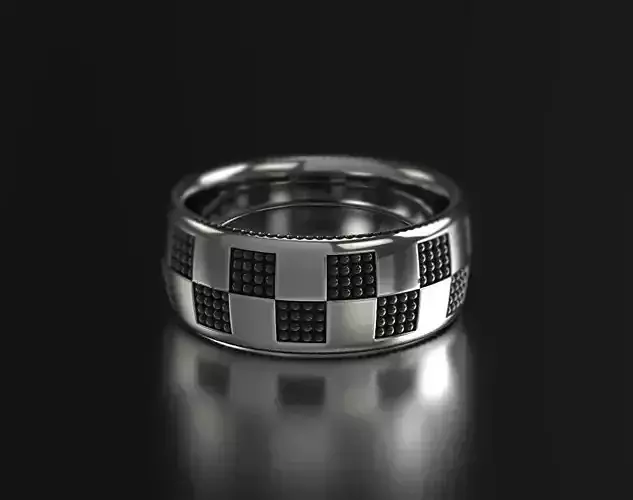 Stylish Chess Ring 403