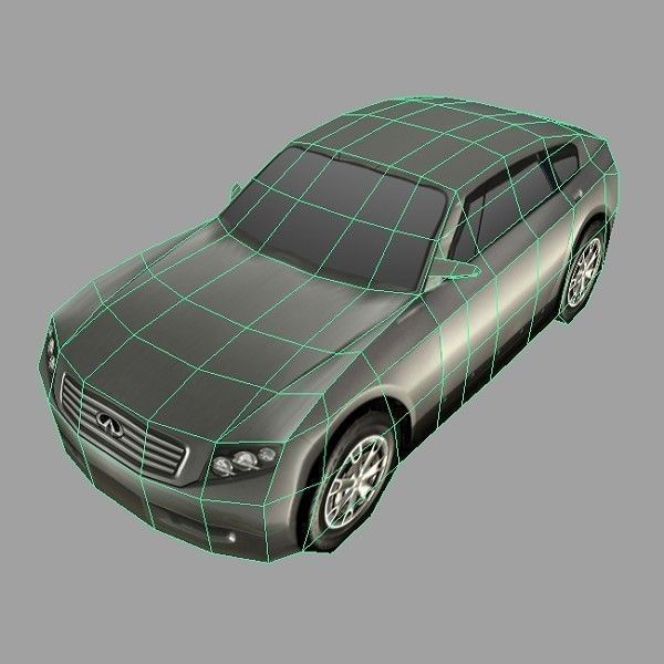 Infiniti Triant Low-poly 3D model_2