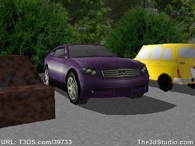 Infiniti Triant Low-poly 3D model_4