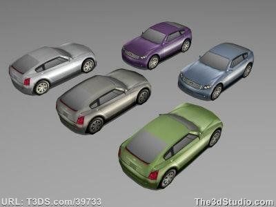 Infiniti Triant Low-poly 3D model_3