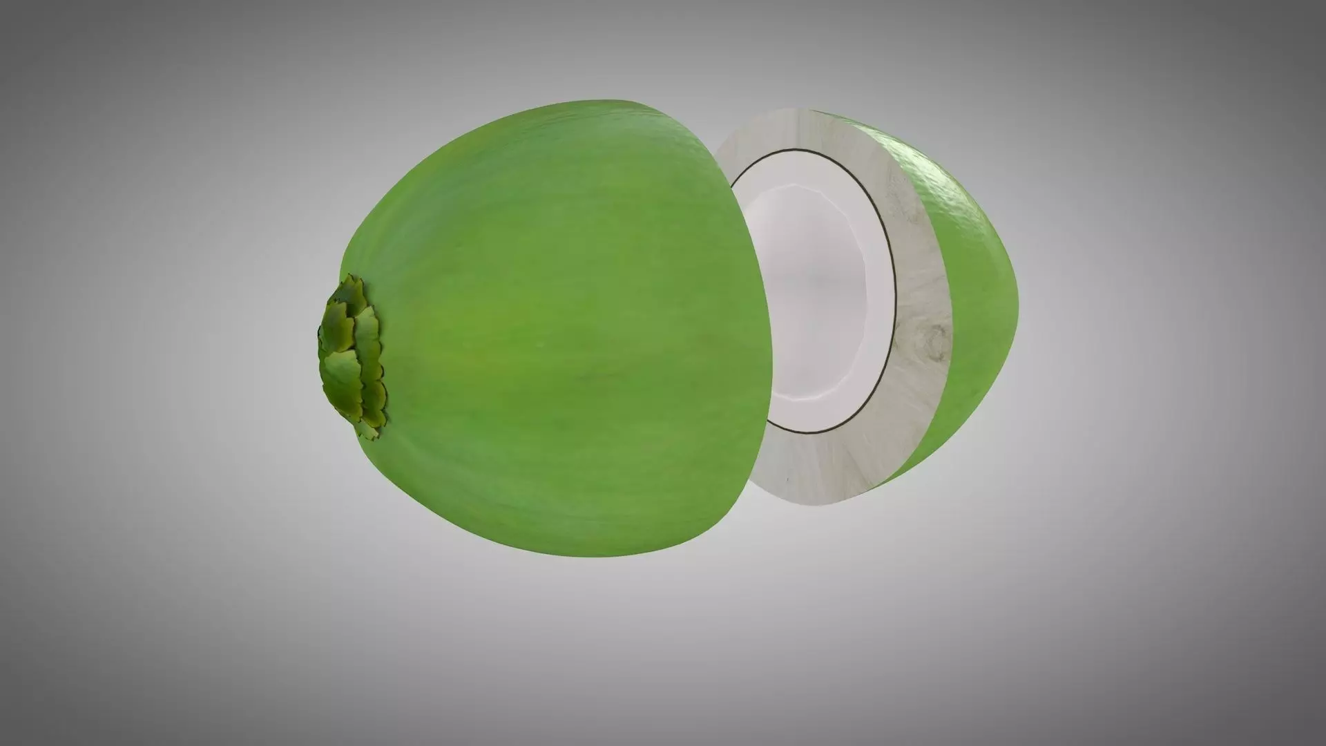 Coconut glass ball 3D model