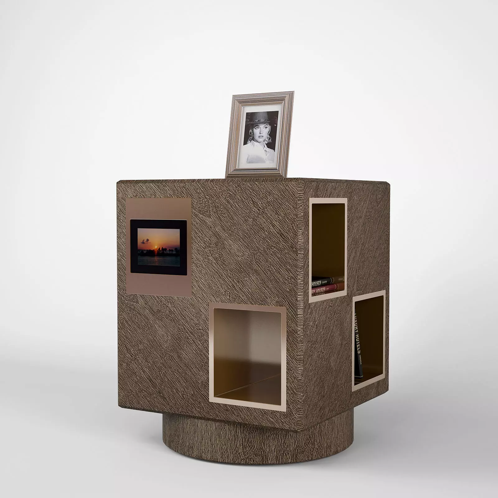 Promemoria Revolving Bookcase Meryl 3D model_0