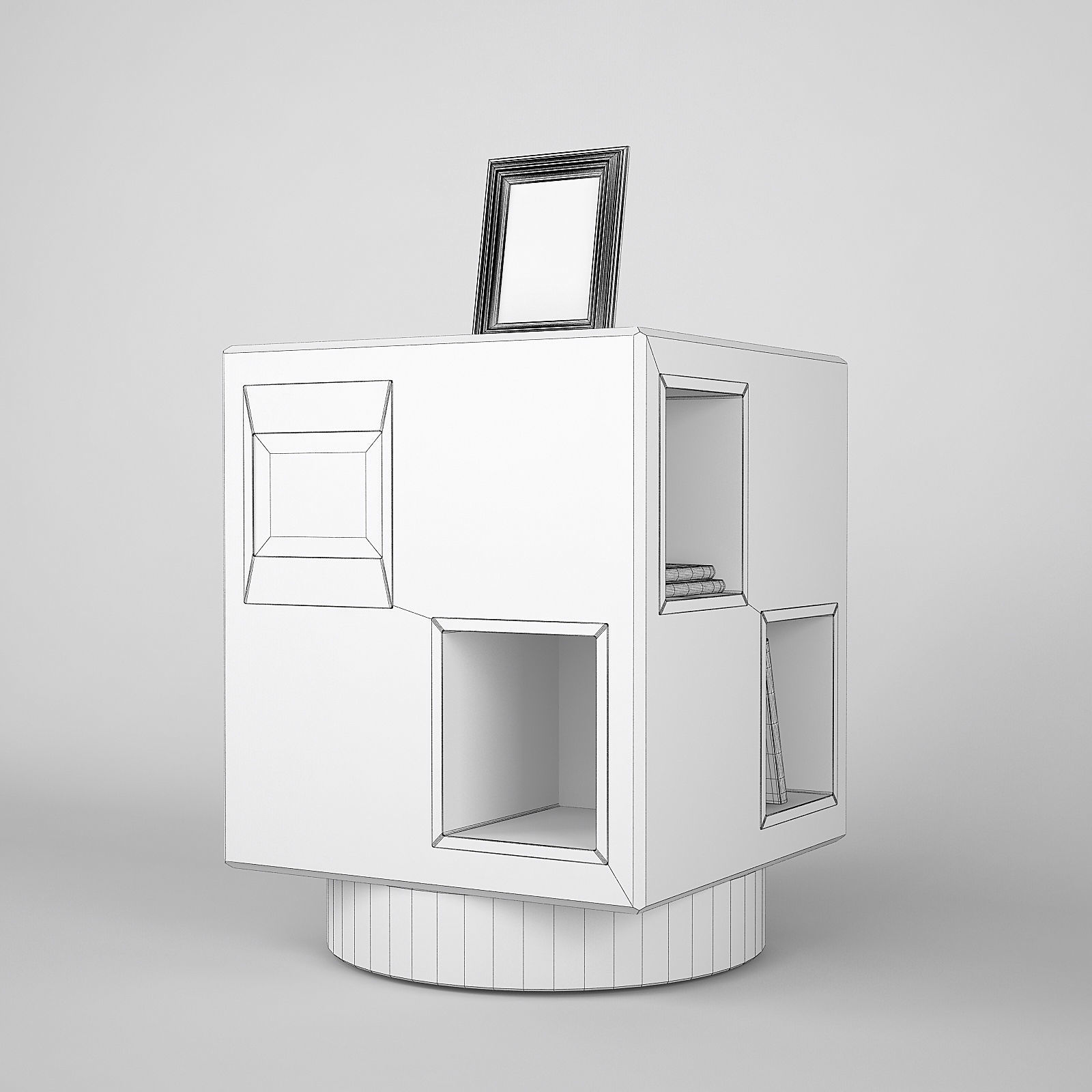Promemoria Revolving Bookcase Meryl 3D model_3