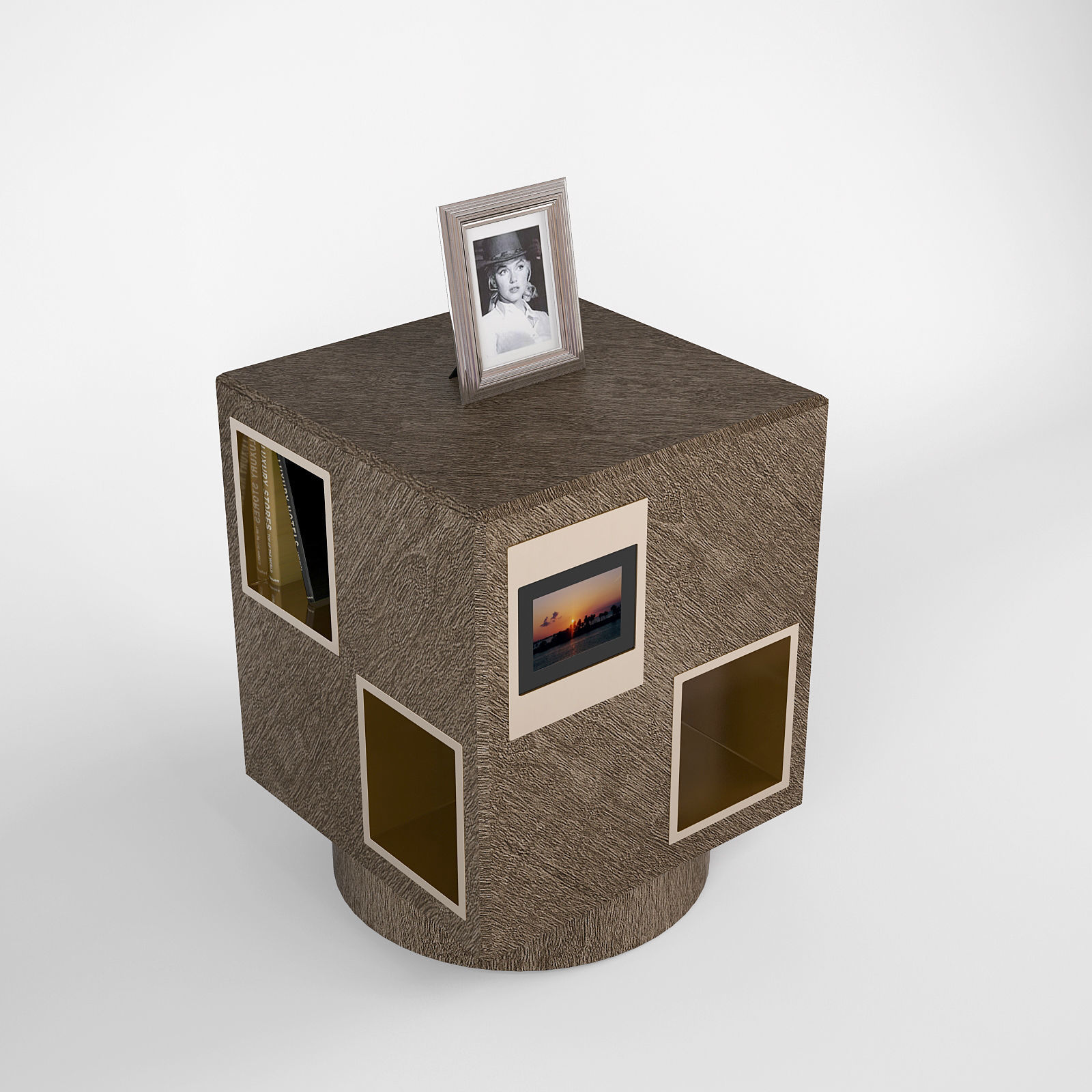 Promemoria Revolving Bookcase Meryl 3D model_1