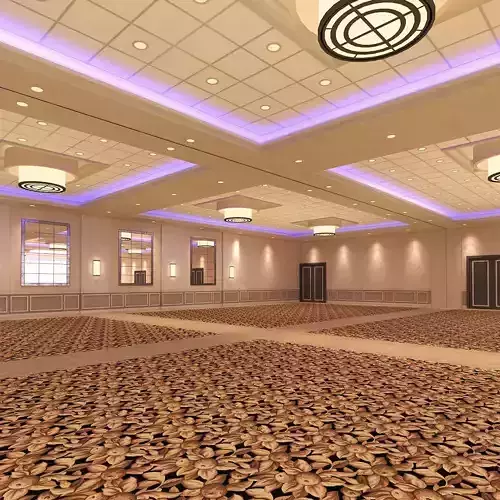 Hotel Ballroom 3D model