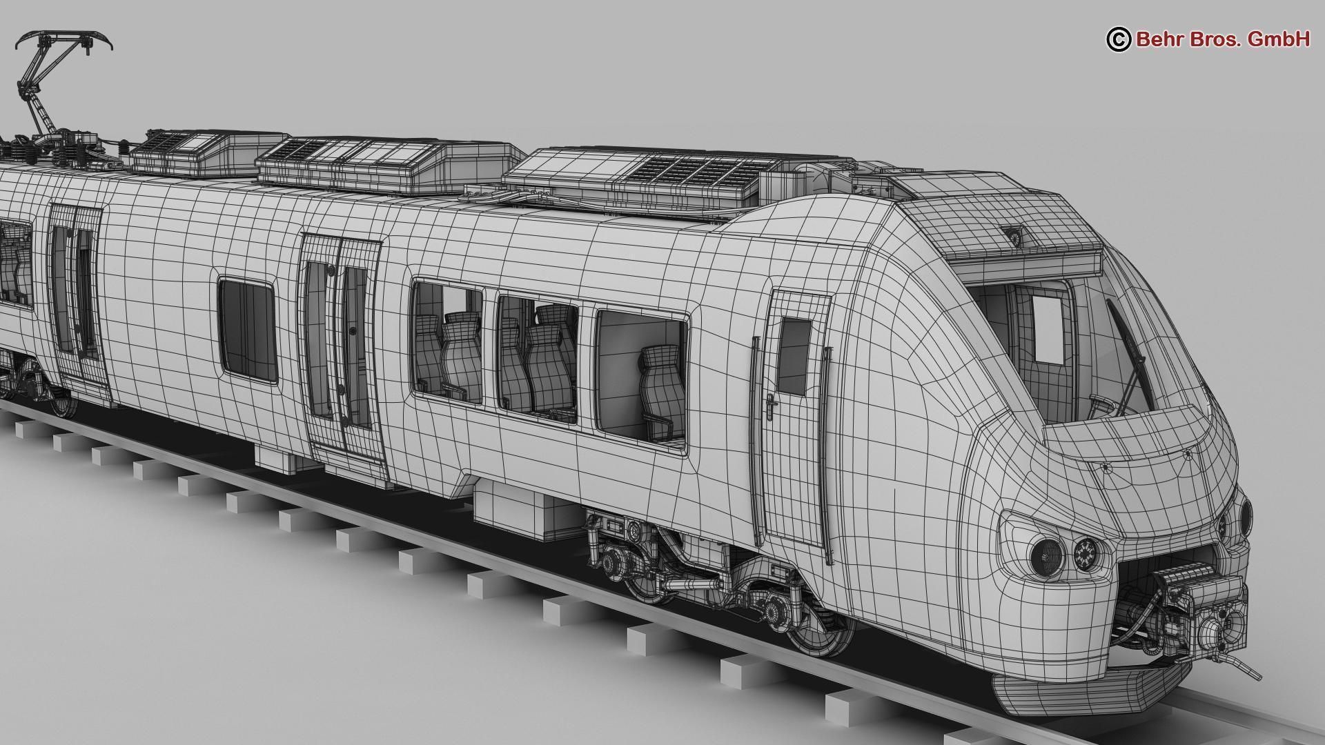 Commuter Train Generic  3D model_16