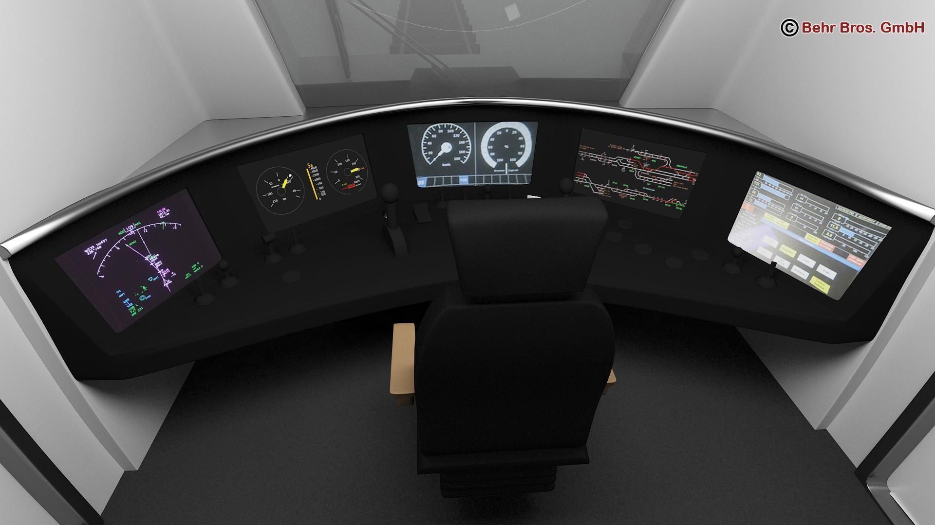 Commuter Train Generic  3D model_38