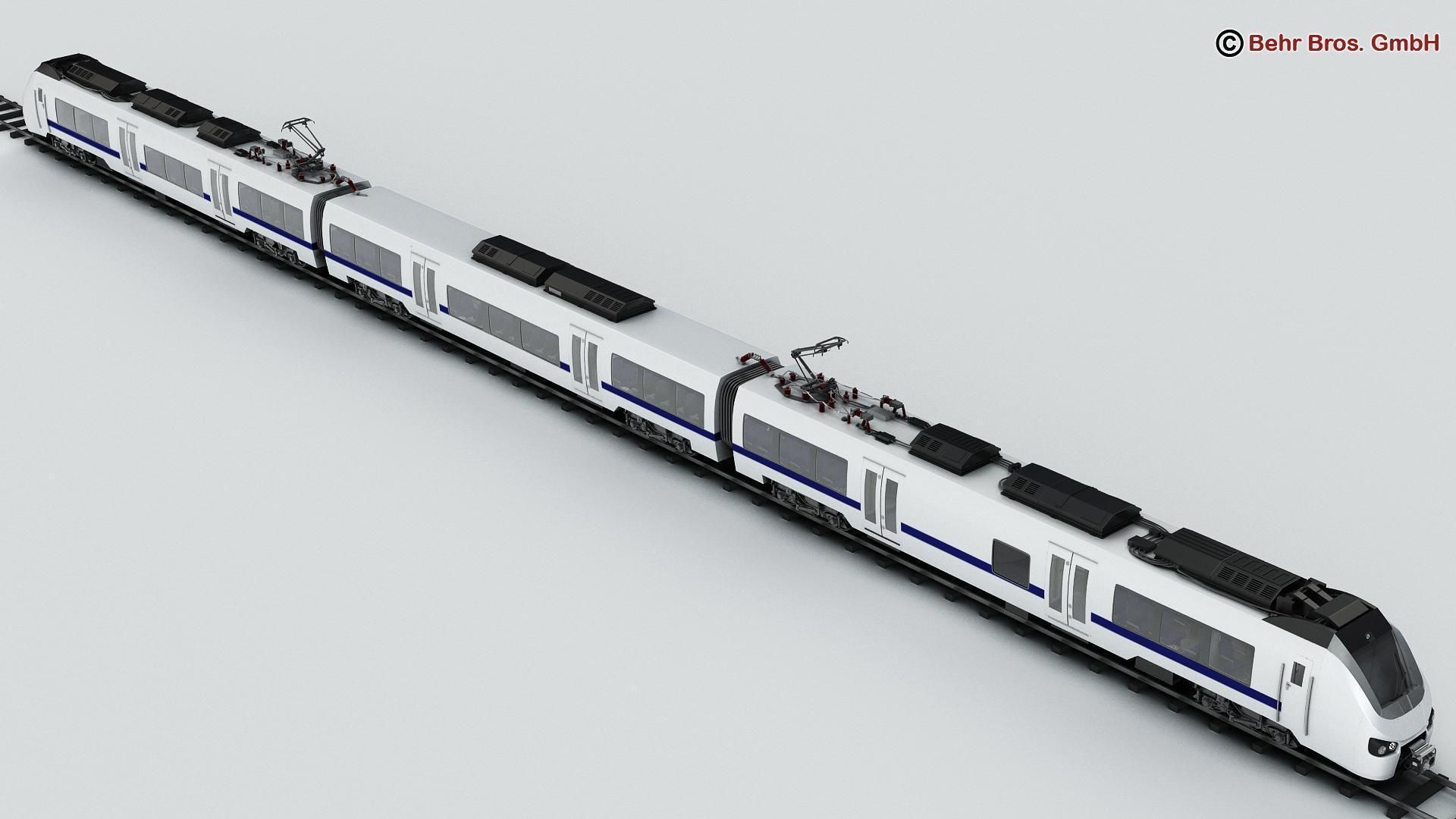 Commuter Train Generic  3D model_1