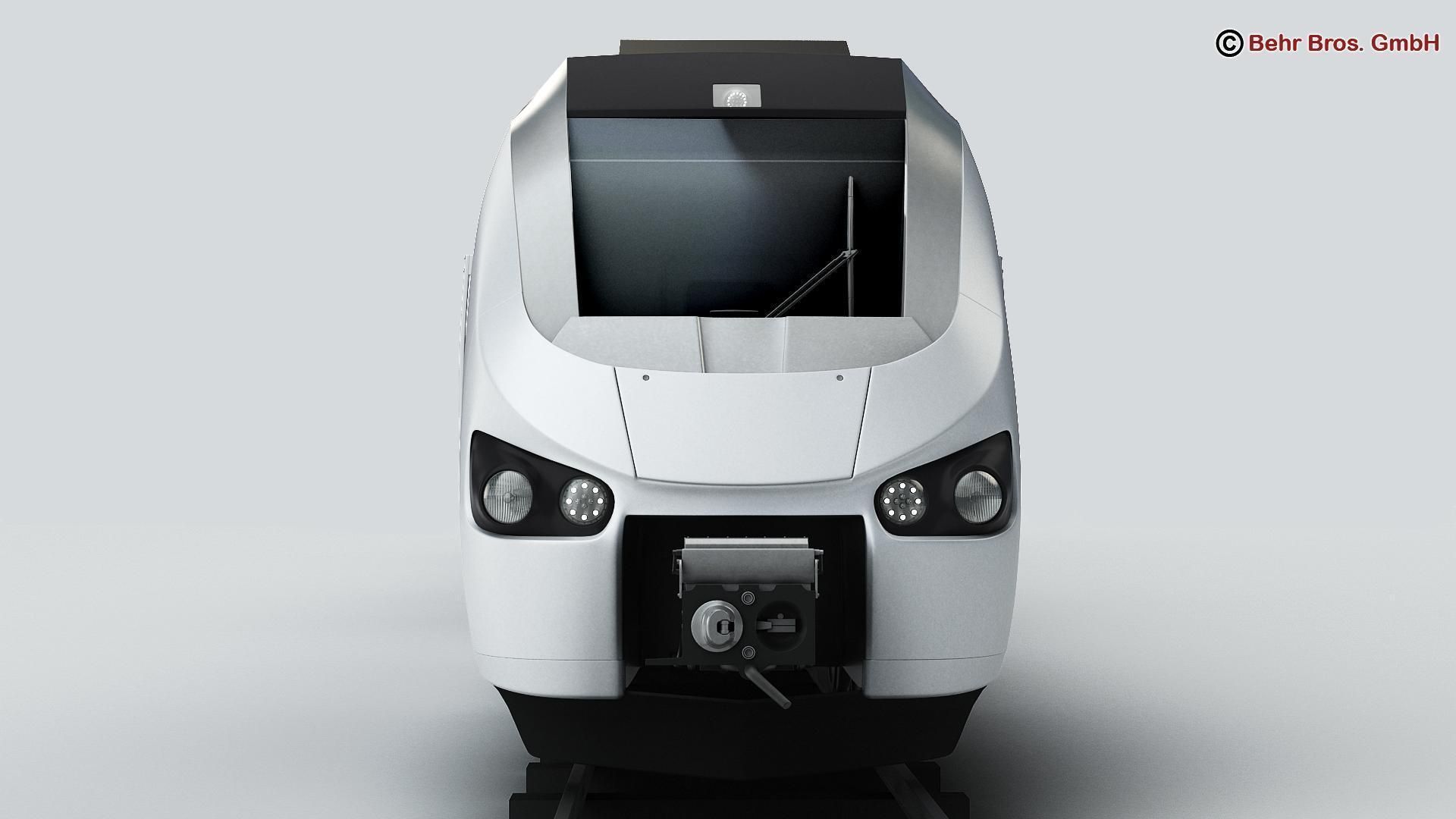 Commuter Train Generic  3D model_2