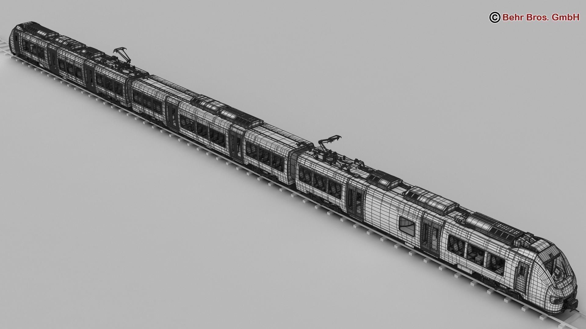 Commuter Train Generic  3D model_17