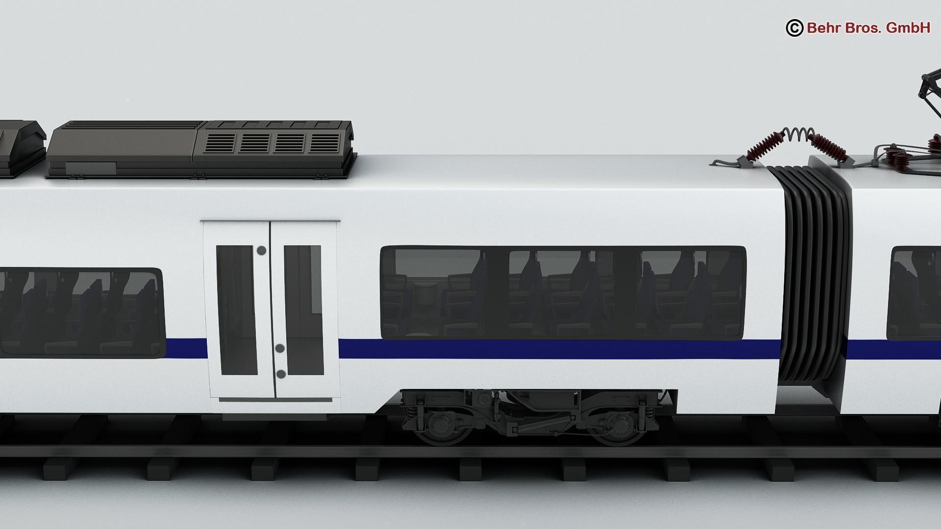 Commuter Train Generic  3D model_12