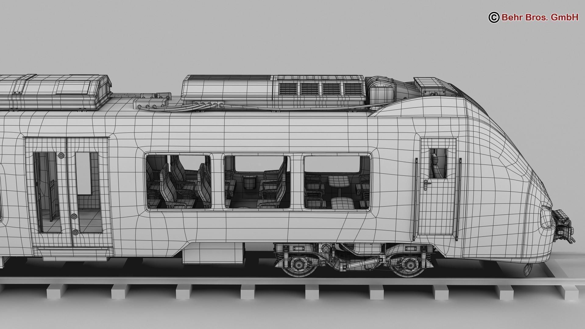 Commuter Train Generic  3D model_27
