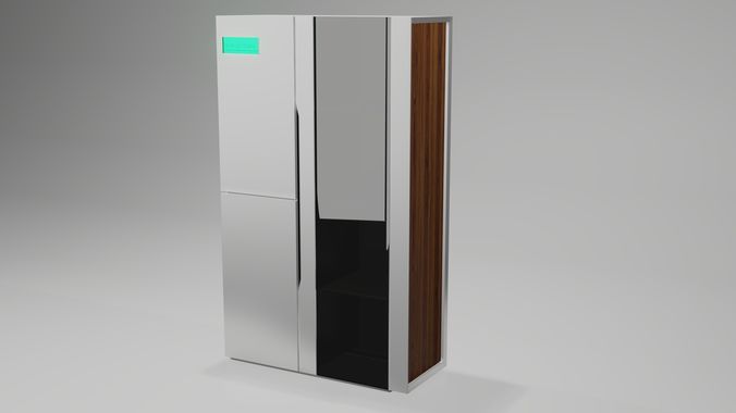 Sci-fi Cabinet Low-poly 3D model